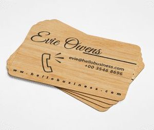 Wood Business Cards