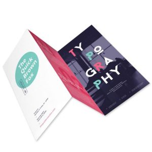 Z-fold leaflets