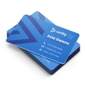 White PVC Business Cards