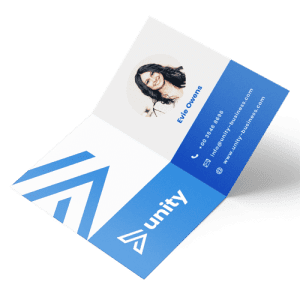 Folded Business Cards