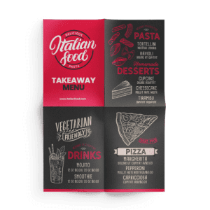 French fold leaflets