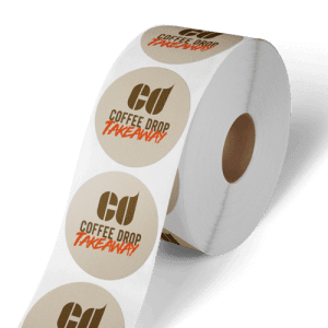 Labels on roll no dispenser eco